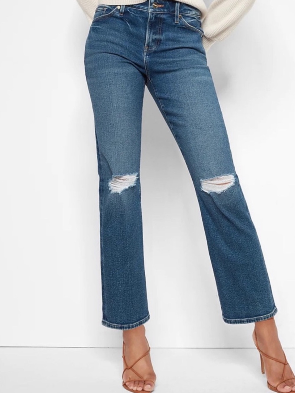 NWT Express Ripped 90’s Ankle Jean